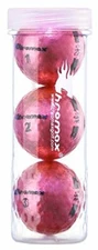Chromax M5 Metallic High Visibility Pink Golf Balls, Tube of 3, NEW