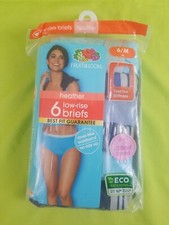 New Fruit of The Loom Womens Size 6 Briefs Panties 6 Pack Heathers Tag Free