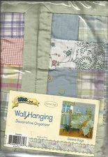 KidsLine Sienna Patch Sage Wall Hanging Decorative Organizer