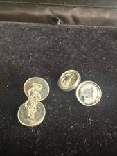 Image of Sterling Silver 92 Five Cufflinks Heavy Fully Hallmarked