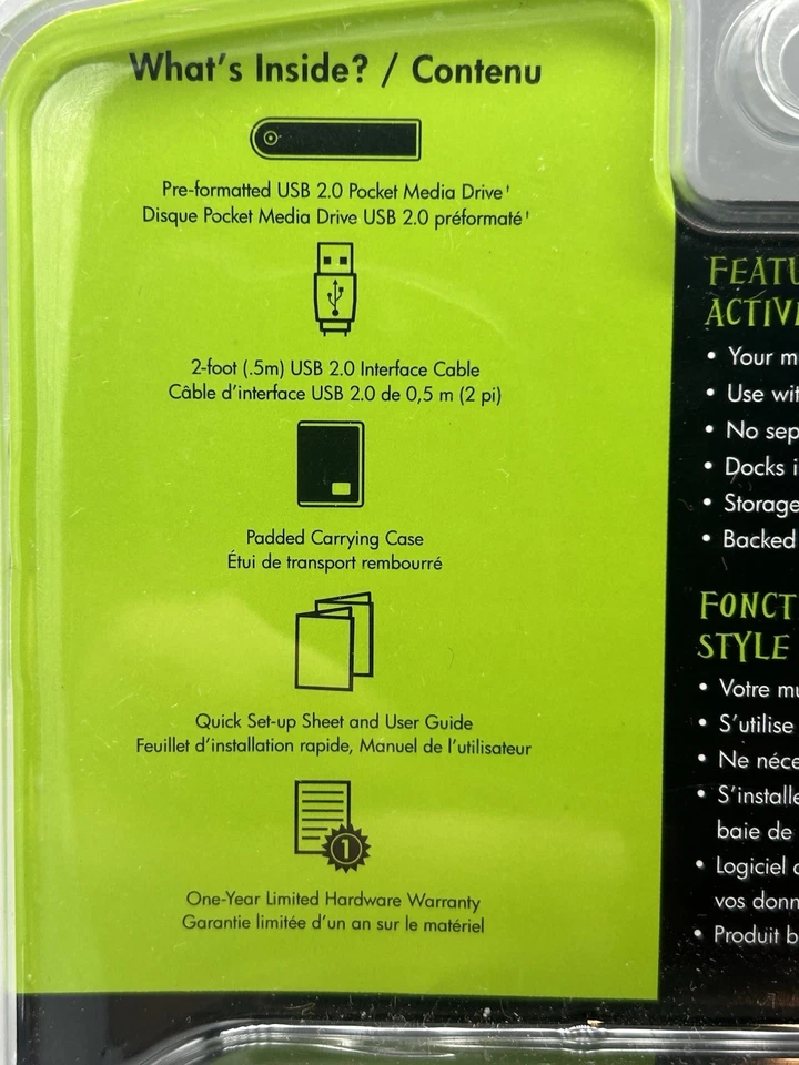 HP 320GB External USB 2.0 Pocket Media Drive PD3200s - Sealed - Image 3 of 4