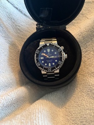Deep Blue Sun Diver 1000 METERS HELIUM VALVE Day Date AUTOMATIC DIVER WATCH