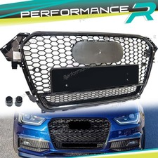 Schwarz Wabengrill Kühlergrill Grill für AUDI A4 B8.5 B8 8K S4 11-15 Facelift