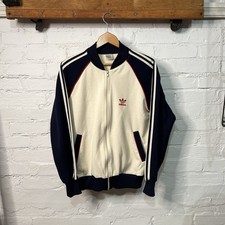 Vintage 80s Adidas Track Jacket Made In Taiwan Medium Embroidered Trefoil READ