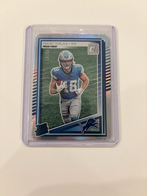2025 Panini Donruss Isaac TeSlaa RC #338 Silver Press Proof Die Cut /99 Lions