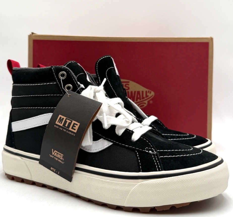 VANS SK8-HI MTE-1 Unisex NEW High-Top Sneaker Black/White Mu