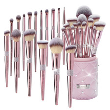 16Pcs Makeup Brushes Set with Elegant Design Holder Case,Premium Ultra Soft Prof