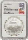 Photo of a 2005 American Silver Eagle from an eBay sale