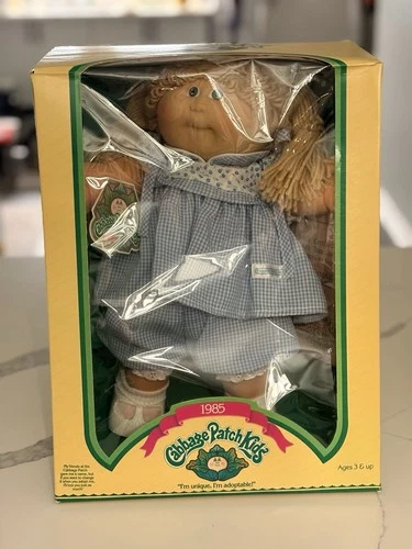 1985 Vintage Cabbage Patch Kids Doll, Blonde Girl, New In Box