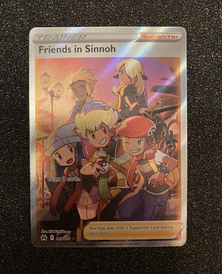 Pokemon TCG Friends in Sinnoh 149/159 Swsh Crown Zenith Full Art Holo UR NM