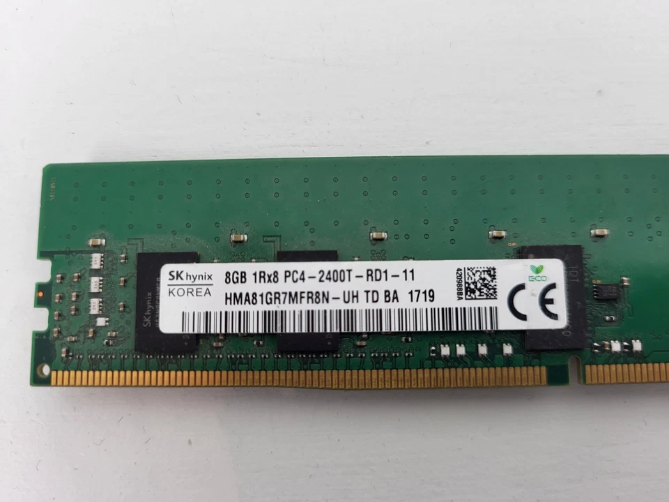 SK Hynix 8GB (1x8GB) 2400 MHz DDR4 SERVER RAM HMA81GR7MFR8N-UH - Image 2 of 3