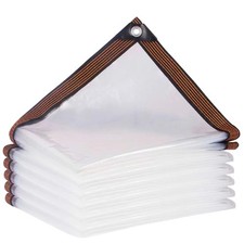 Transparente PVC-Abdeckplane 2x3m  UV-beständig Reißfest