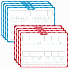 8 Packs Phonemic Awareness Dry Erase Board, Double Sided Dry Erase Board Writabl