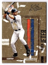2004 Donruss Leather & Lumber - Derek Jeter #96 New York Yankees