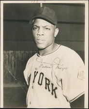 1951 Willie Mays Rookie Original PSA Type III(3) Photo 1952 Topps Image Sec Auto