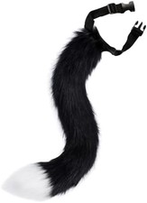 Cat Costume Tail Faux Fur Tail for Cosplay Halloween Party Fox Cat Wolf Tail