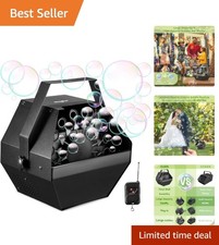 High Output 750ML Bubble Blower with Remote - Perfect for Indoor  Outdoor Fun