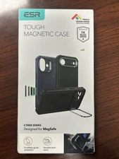ESR iPhone 17 Pro Cyber Tough Magnetic Case Camera Control Stash Stand NAVY BLUE
