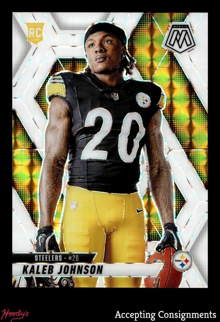 2025 Panini Mosaic Variation Mosaic White #289 Kaleb Johnson ROOKIE RC 25/25