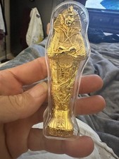 2022 Solomon Islands $10 Tutankhamun's Sarcophagus 5 oz Fine Silver Coin