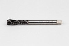 Haas M12x1.75 M HSS-E Spiral Flute Tap, 9mm Shank x 18mm Thread Length, 2.5XD