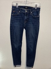 Hudson Women’s jeans Size 27 Harkin Super skinny Blue Demin Y2K Trendy Cuffed