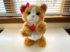 FurReal Friends DAISY Plays-with-Me Interactive Orange Kitty Cat watch VIDEO