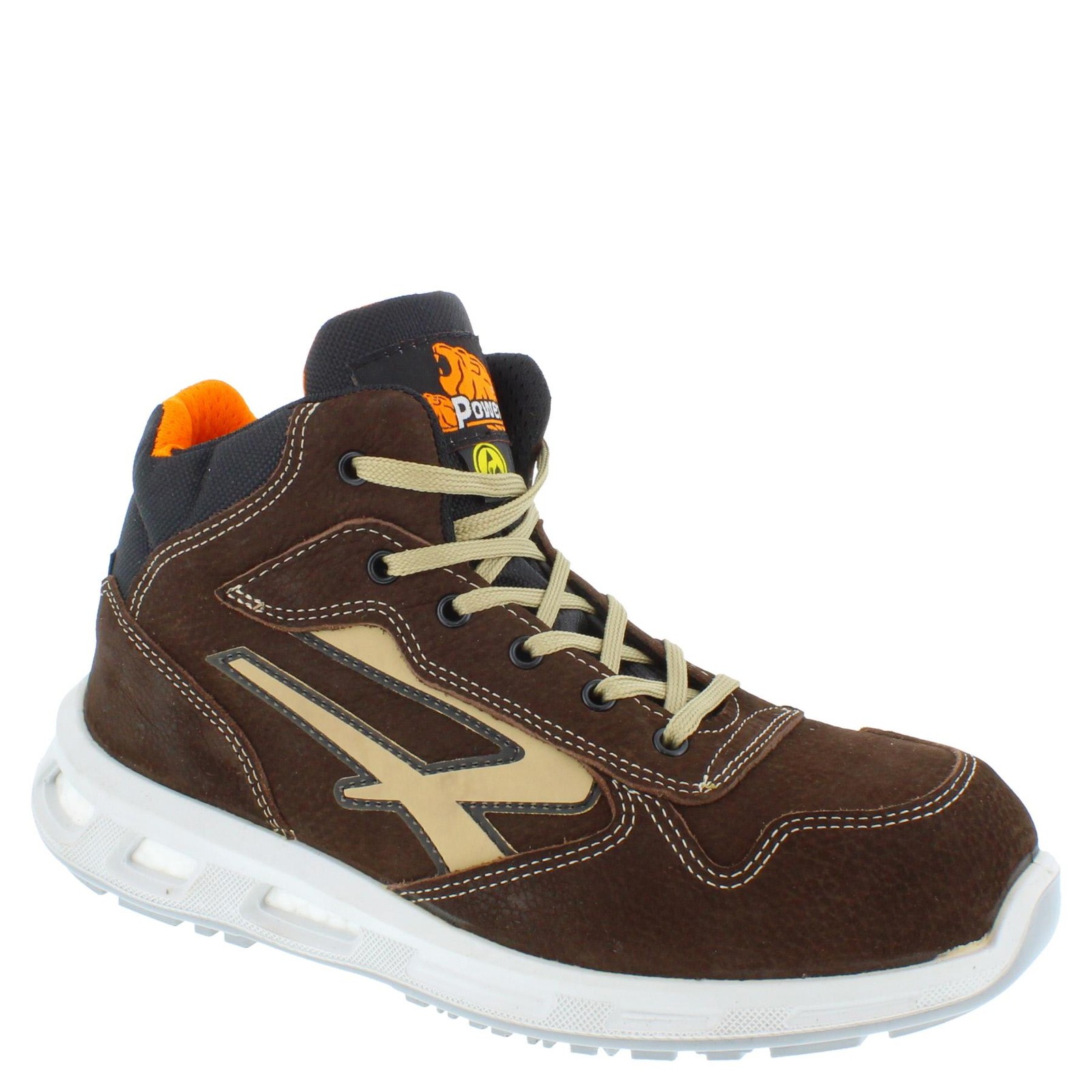 U Power Carter ESD Lightweight Brown Safety Boots Lace Up Toecap Infinergy S3