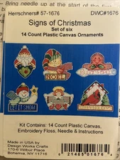 Ornament Kit Design Works Crafts Plastic Canvas Vicki Howard #1676 NEW