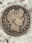 1896O Barber 90% Silver Half Dollar  VERY GOOD #79.