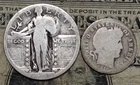 Fun with Type Coins Part V ~ Standing Liberty Quarter & Barber Dime
