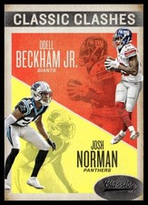 2016 Panini Classics Classic Clashes Josh Norman/Odell Beckham Jr. Carolina
