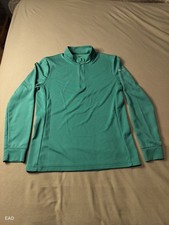 Nike Pullover Womens Medium Mint Green Dri FIT Quarter Half Zip Running Active