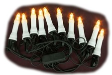 Lights 10tlg LED Lights With White Kerzenh lsen  Clips Pale White