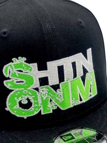 SHTNONM Audio OG New Era Black & Neon Green 9FIFTY Snapback OSFM Hat Cap NEW NWT - Picture 3 of 7