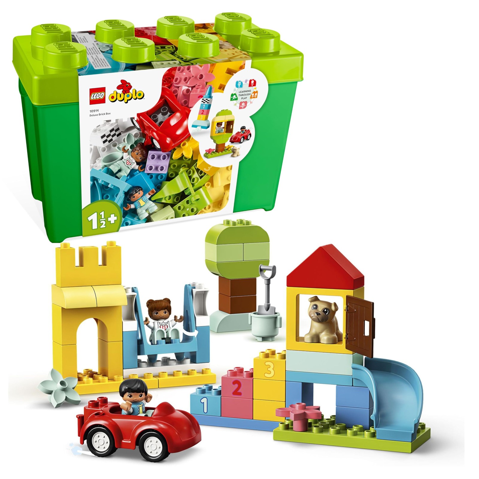 LEGO DUPLO Deluxe Brick Box - Fine Motor Skills Toys for 1+ Year Old Boys & Girl