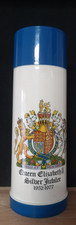 Vintage Aladdin Vacuum Flask - Queen Elizabeth II Silver Jubilee 1/2 Litre 