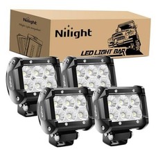LED Pods 4PCS 18W 1260lm Flood LED Light Bar 4 LED Pods without Wiring Harness