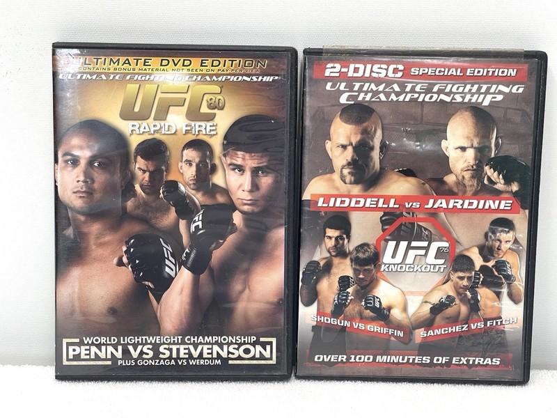 UFC 76 Knockout + UFC 80 Rapid Fire DVD Lot 2-Disc Special Edition