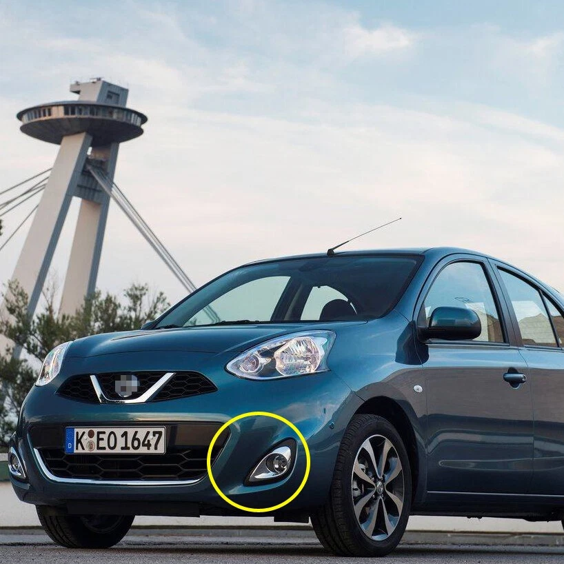 Juego completo de luces antiniebla parachoques para Nissan Micra March K13 2014 2015 2016 2017 2018 Foto 2 de 4