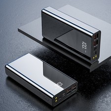 80000mAh Power Bank 22.5W Fast Charging External Battery Pack With Flashlight