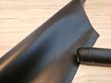 4-5oz MATTE BLACK VEGETABLE TANNED SMOOTH FULL GR LEATHER HIDE SHEET,PANEL 10 s