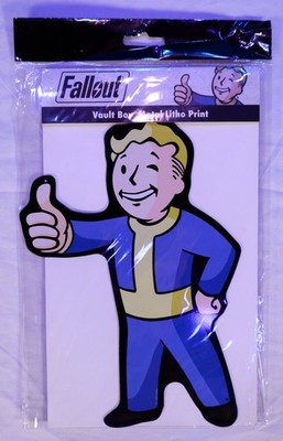 Fallout Vault Boy Collector's Edition Die Cut Metal Sign  6'' X 9