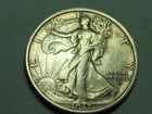 1917-D OBV MM  WALKING LIBERTY HALF   NICE HIGHER GRADE  XF  COIN