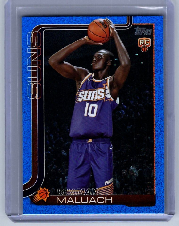 2025 Topps Flagship - Khaman Maluach RC #210 Blue Sand Glitter SSP