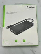 Belkin USB-C Video Adaptor| 4 in 1| Thunderbolt 3| AVC003btBK