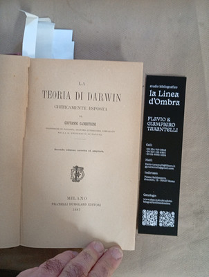 Darwins Theorie kritisch dargestellt von Giovanni Canestrini Dumolard 1887