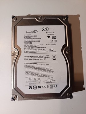 250 GB SATA Seagate Barracuda 7200.10 ST3250310AS 8MB HDD 3.5'' intern Festplatte