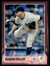 2015 Topps Mothers Day Pink Shawn Kelley 16/50 Yankees #304