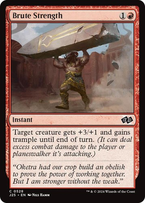 #ad #ad Brute Strength C 528 Regular Foundations Jumpstart MTG Card NM $2.29
